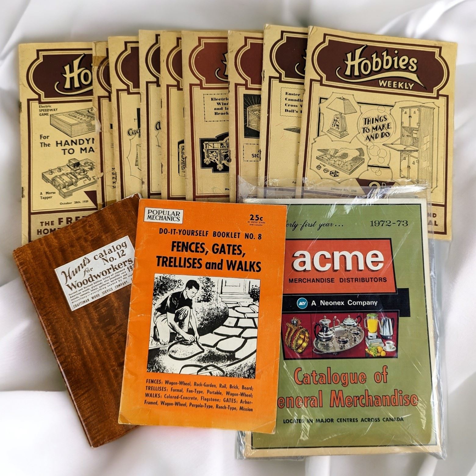 Set of 12 Vintage Hobby Books Circa 1939