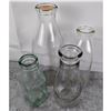 Image 1 : Vintage Glass Milk Bottles Set of 4
