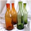 Image 1 : Set of 4 Vintage Hand Blown Glass Oil Bottles