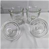 Image 2 : Set of 2 Vintage Glass Cannisters