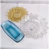 Image 1 : Set of 3 Glassware Dishes (1 Carnival Ware)