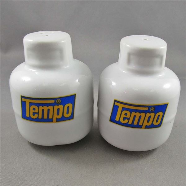Tempo Gas / Coop Advertising Salt & Pepper Shakers