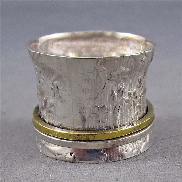 925 Sterling Silver Wide Band Ring Size 6