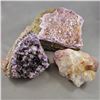 Image 1 : Set of 3 Amethyst Crystal Clusters from Thunder Bay Ontario