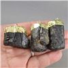 Image 2 : Set of 3 Black Tourmaline Crystal Pendants