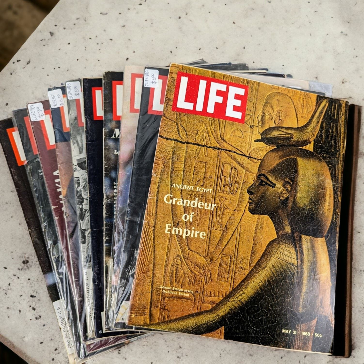 Set of 10 Life Magazines 1960's