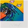 Image 2 : Peter Max "The Great Wave with Doves" Limited Edition Lithograph On Paper