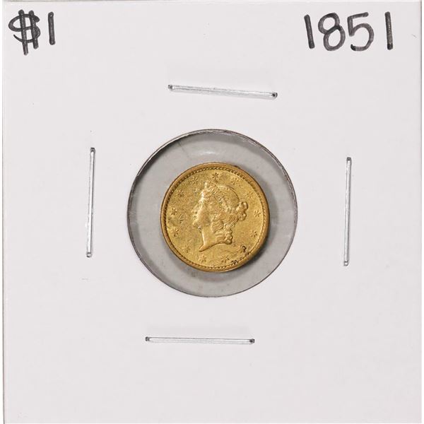 1851 $1 Type 1 Liberty Head Gold Dollar Coin