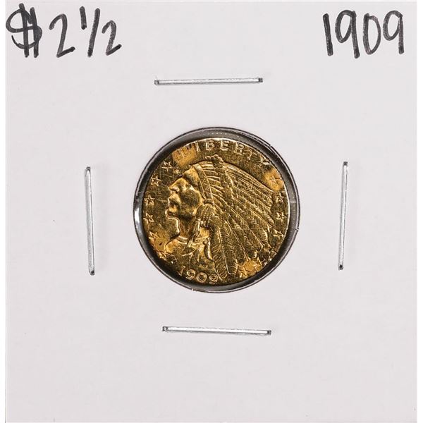 1909 $2 1/2 Indian Head Quarter Eagle Gold Coin