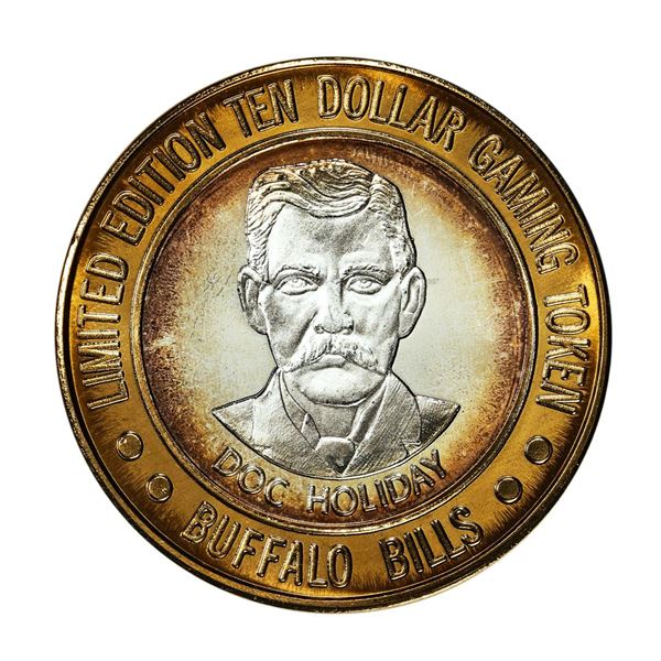 .999 Silver Buffalo Bills Resort & Casino Primm, NV $10 Limited Edition Gaming Token