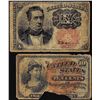 Image 1 : Lot of 1863 Fourth Issue & 1874 Fifth Issue Ten Cents Fractional Currency Notes