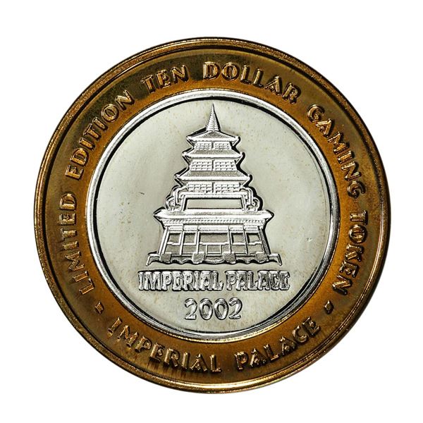 .999 Silver Imperial Palace Hotel & Casino Las Vegas $10 Limited Edition Gaming Token