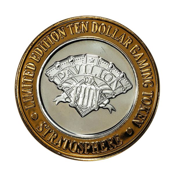.999 Silver Stratosphere Las Vegas, Nevada $10 Casino Limited Edition Gaming Token