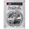 Image 1 : 2021 Type 2 $1 American Silver Eagle Coin PCGS MS70 Damstra Signature First Strike