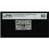 Image 1 : 1863 Third Issue Three Cents Fractional Note Fr.1226 PMG Choice Uncirculated 63EPQ