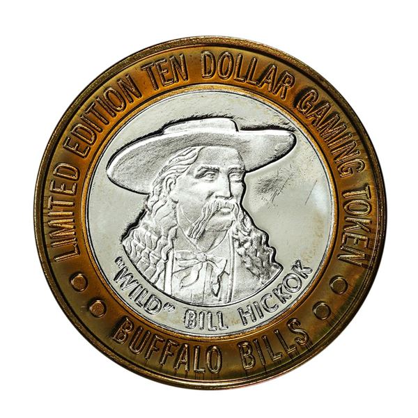 .999 Silver Buffalo Bills Resort & Casino Primm, NV $10 Limited Edition Gaming Token