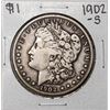 Image 1 : 1902-S $1 Morgan Silver Dollar Coin