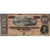 Image 1 : 1864 $10 Confederate States of America Note