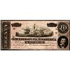 Image 1 : 1864 $20 Confederate States of America Note