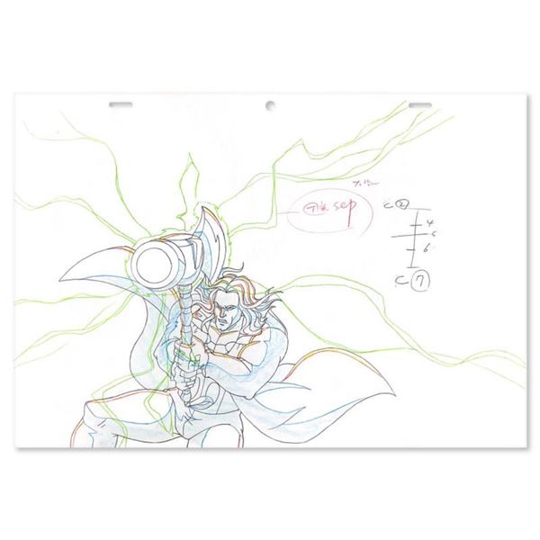 Marvel Comics "Captain America" Original Pencil On Paper