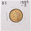 Image 1 : 1885-S $5 Liberty Head Half Eagle Gold Coin