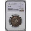 Image 1 : 1883 Kingdom of Hawaii Half Dollar Coin NGC XF45
