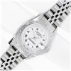 Image 2 : Rolex Ladies Stainless Steel Oyster Perpetual Diamond Wristwatch With Box & Booklets