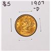 Image 1 : 1907-D $5 Liberty Head Half Eagle Gold Coin
