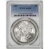 Image 1 : 1887 $1 Morgan Silver Dollar Coin PCGS MS65