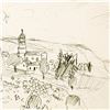 Image 2 : Ensrud "Chiroubles in Beajuolais, France" Original Pencil On Paper