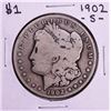 Image 1 : 1902-S $1 Morgan Silver Dollar Coin