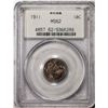Image 1 : 1911 Barber Dime Coin PCGS MS62 Old Green Holder
