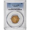 Image 1 : 1873 Closed 3 $5 Liberty Head Half Eagle Gold Coin PCGS AU50