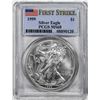 Image 1 : 1999 $1 American Silver Eagle Coin PCGS MS68 First Strikes