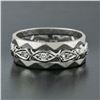 Image 2 : Antique 14k White Gold 0.20 ctw Diamond 7mm Eternity Band Ring