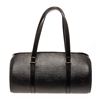 Image 1 : Louis Vuitton Black Epi Leather Soufflot Tote Bag
