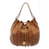 Image 2 : MCM Cognac Visetos Leather Bucket Bag