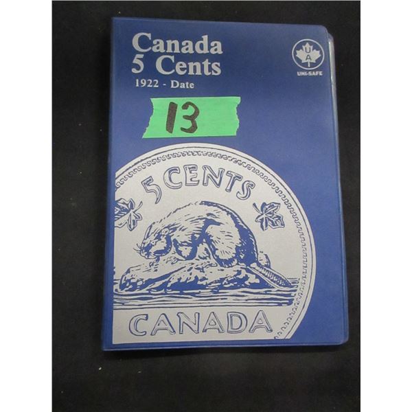 NICKEL BOOK C/W 2 PAGES OF NICKELS