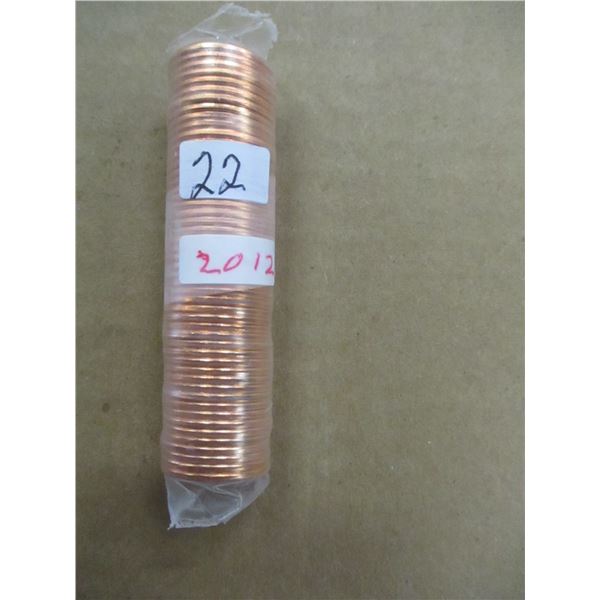 ROLL OF 2012 CANADA PENNIES
