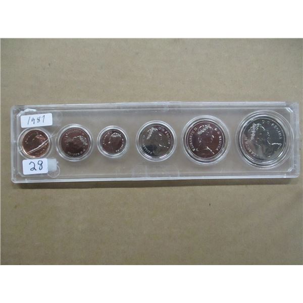 1987 CASED CANADA COIN SET