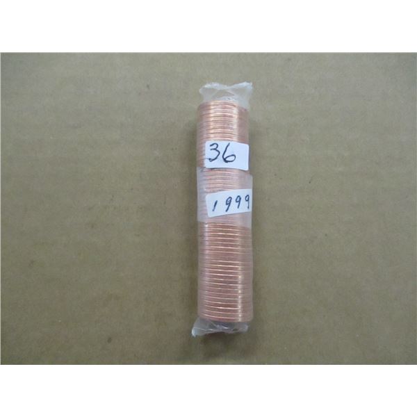 ROLL OF 1999 CANADA PENNIES