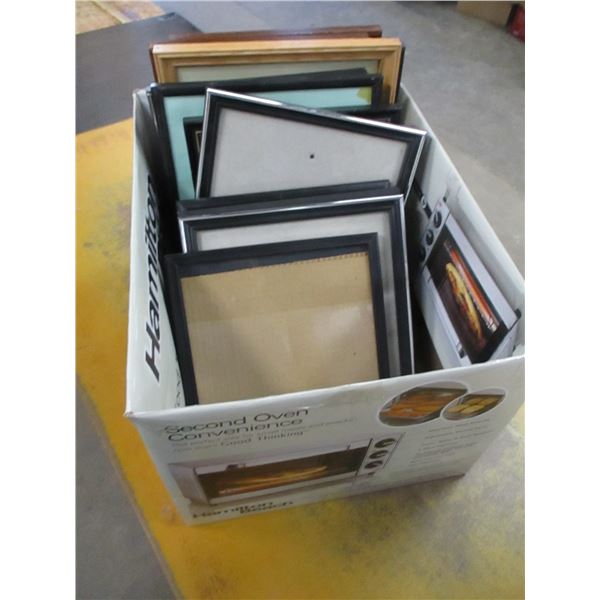 BOX C/W PICTURE FRAMES
