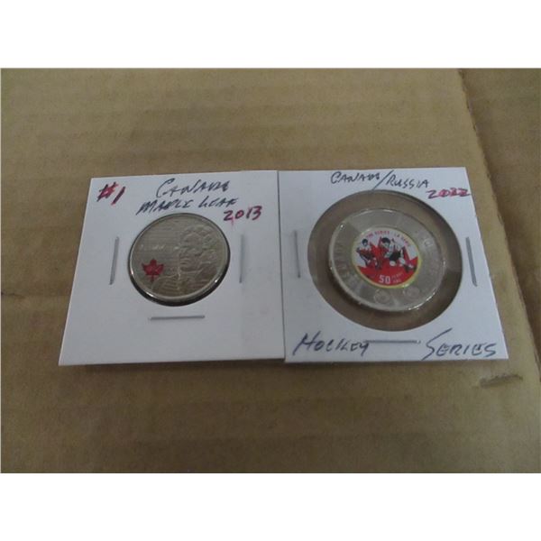 2022 CANADA 50 YEAR SERIES RUSSIA & CANADA PLAYOFF COIN SET