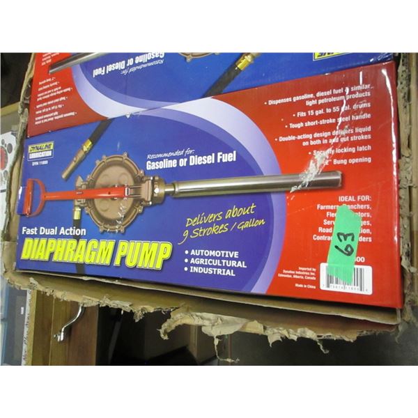 NEW:  DIESEL & GAS DIAPHRAM PUMP