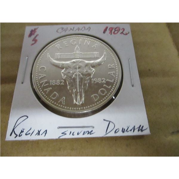 1982 REGINA PROOF SILVER DOLLAR