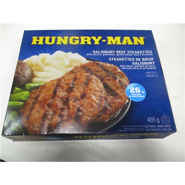 HUNGRY MAN SALSBURY STEAK DINNER (454 G)