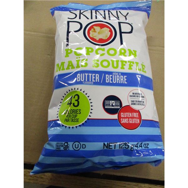 SHELF PULLS (AS IS):  SKINNY POP BUTTER POPCORN (125G) - BAG