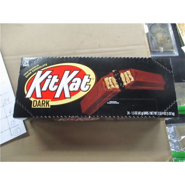 DARK CHOCOLATE KIT KAT BARS (24) PER BOX