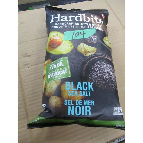 HARDBITE BLACK SEA SALT CHIPS (128G) - BAG