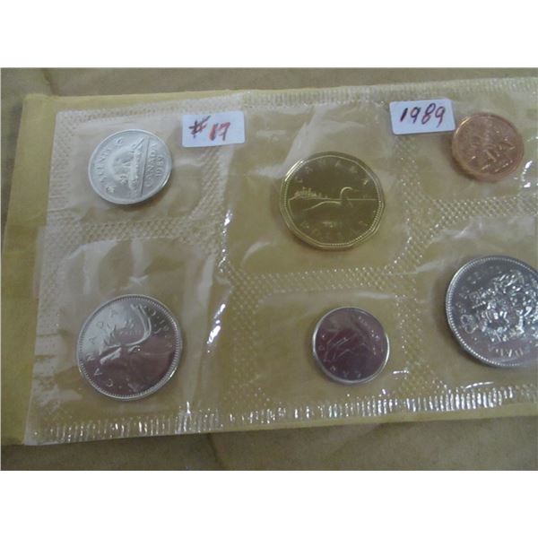 1989 PROOF CANADA MINT SEALED COIN SET